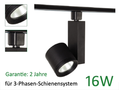 LED Schienenscheinwerfer, 16 Watt