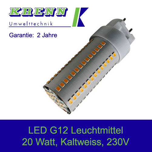 LED Lampe G12, 20 Watt, G12 Sockel