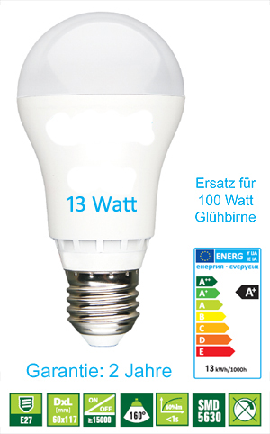 LED Birnen HighPower, 13W, E27